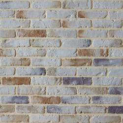 mur brique de parement beige béton
