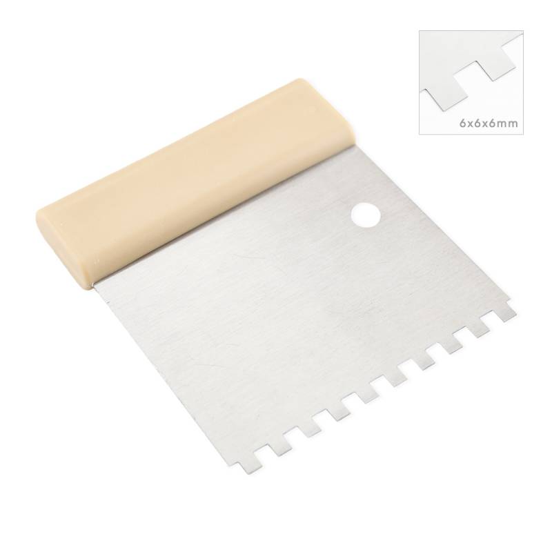 Pour appliquer la colle à carrelage en poudre ou en pâte, au sol comme au mur de façon homogène et précise