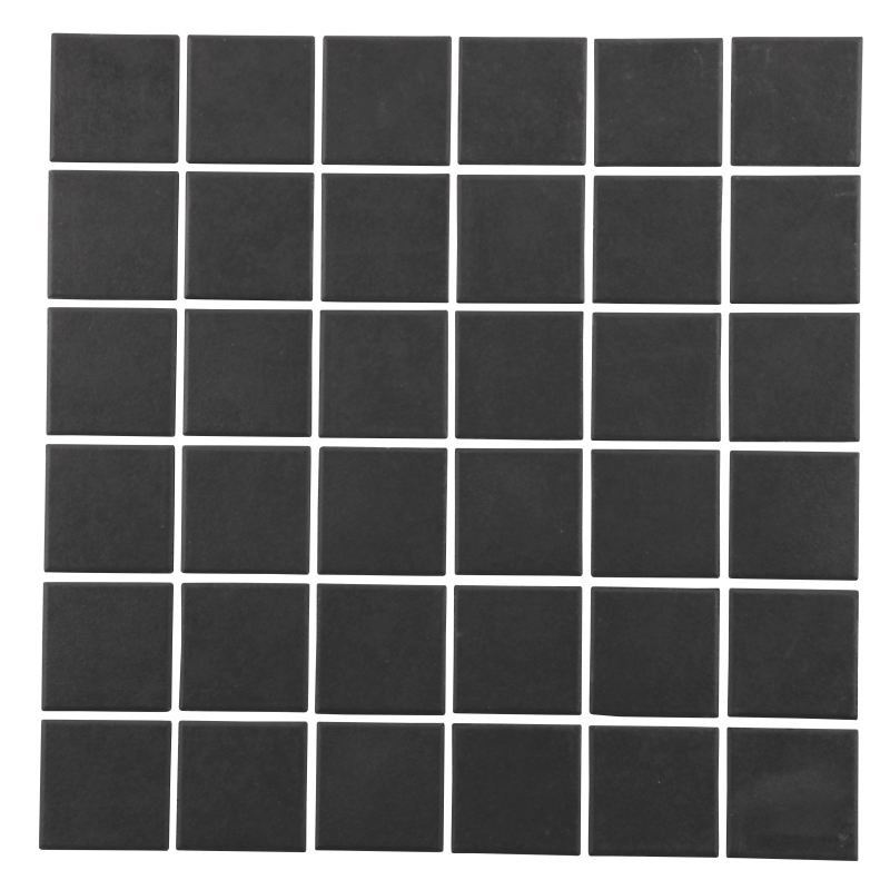 MAT INTER - Feuille 300x300 - Tesselle 50x50x6mm - Porcelaine anti d. anthracite