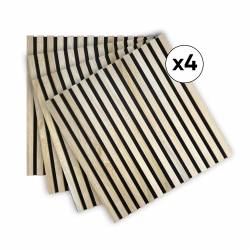 Lot de 4 Panneaux tasseaux...
